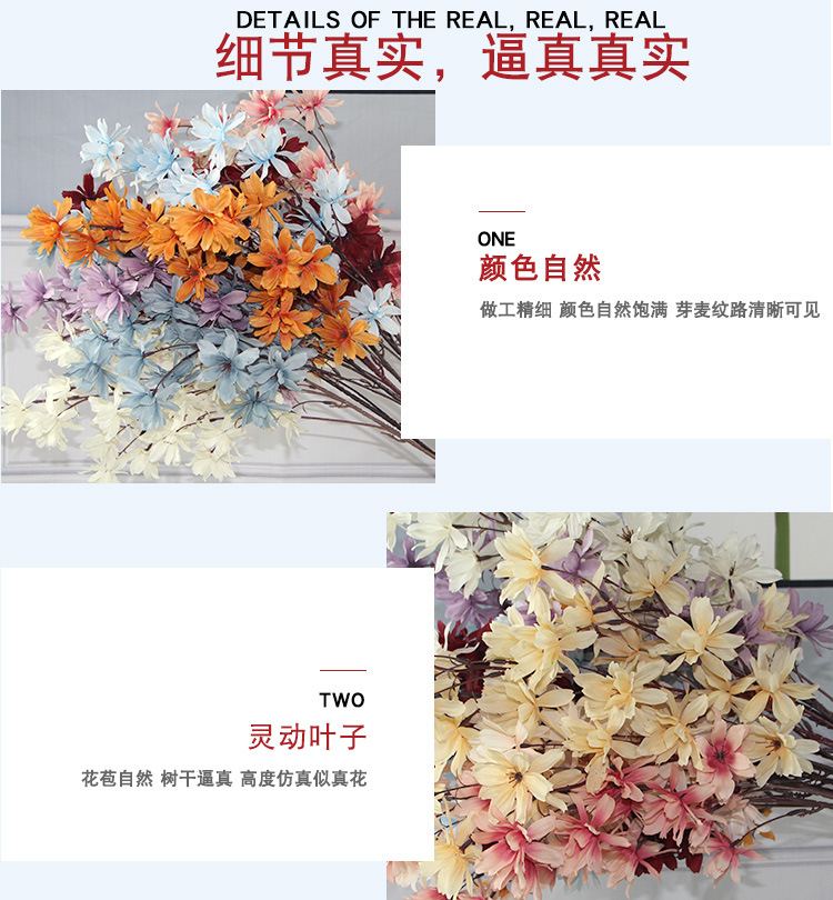 Artificial Flower 3 Fork Heart Happy Flower Wedding Auditorium Hotel Home Decoration Hanging Ceiling Happy Flower Whole Artificial Flower 3 Fork Heart Happy Flower Wedding Auditorium Hotel Home Decoration Hanging Ceiling Happy Flower Whole