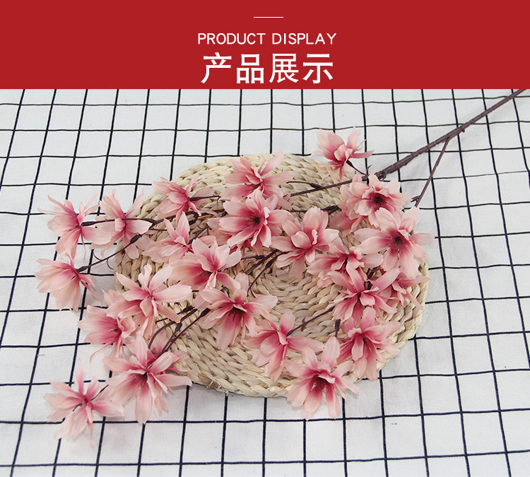 Artificial Flower 3 Fork Heart Happy Flower Wedding Auditorium Hotel Home Decoration Hanging Ceiling Happy Flower Whole Artificial Flower 3 Fork Heart Happy Flower Wedding Auditorium Hotel Home Decoration Hanging Ceiling Happy Flower Whole