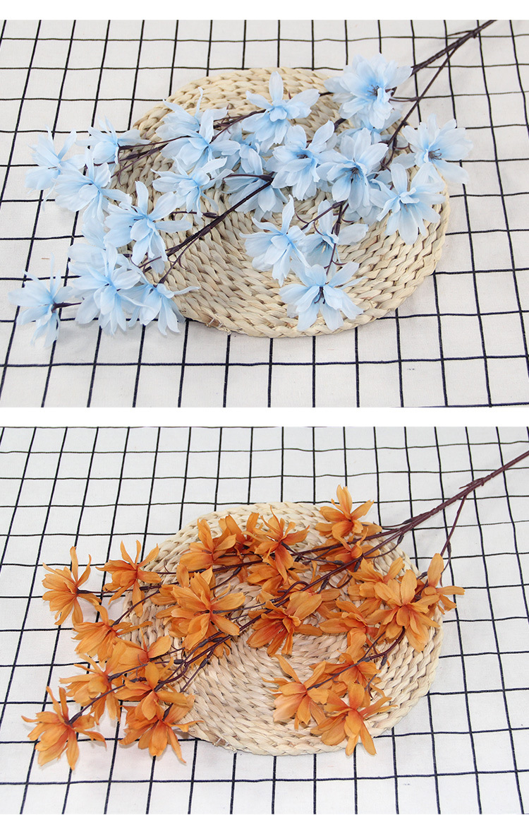 Artificial Flower 3 Fork Heart Happy Flower Wedding Auditorium Hotel Home Decoration Hanging Ceiling Happy Flower Whole Artificial Flower 3 Fork Heart Happy Flower Wedding Auditorium Hotel Home Decoration Hanging Ceiling Happy Flower Whole