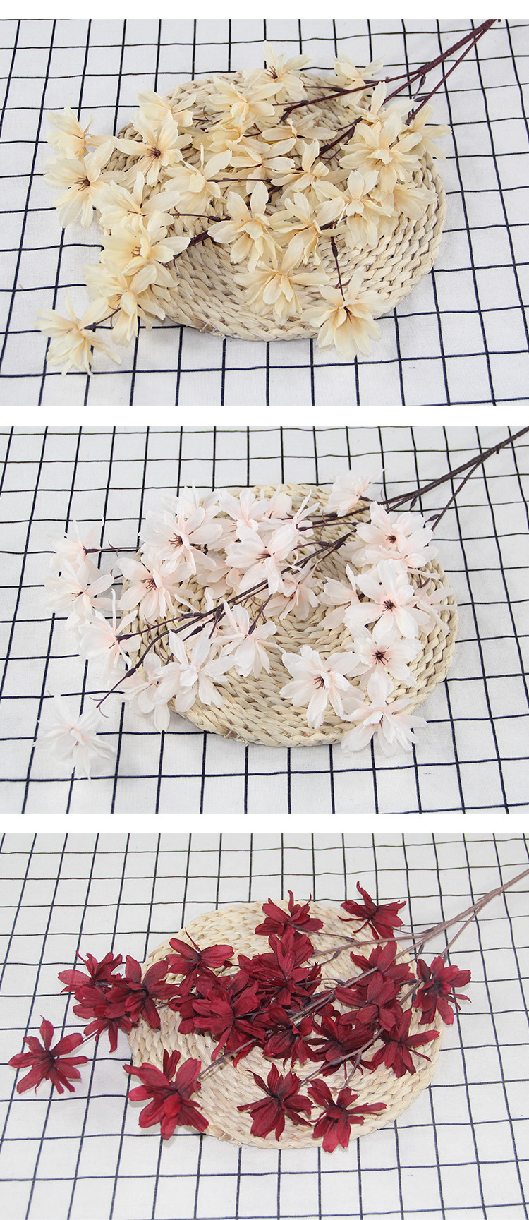 Artificial Flower 3 Fork Heart Happy Flower Wedding Auditorium Hotel Home Decoration Hanging Ceiling Happy Flower Whole Artificial Flower 3 Fork Heart Happy Flower Wedding Auditorium Hotel Home Decoration Hanging Ceiling Happy Flower Whole