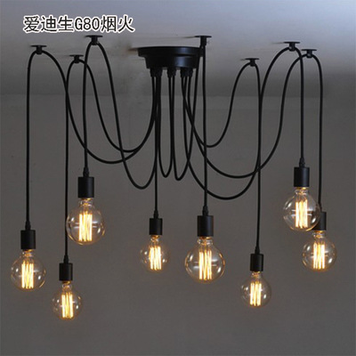 Retro Ceiling Light Living Room DiningRoom Lamp Bedroom Bar Led MultiHead DIY Tian Female Loose Flower Chandelier