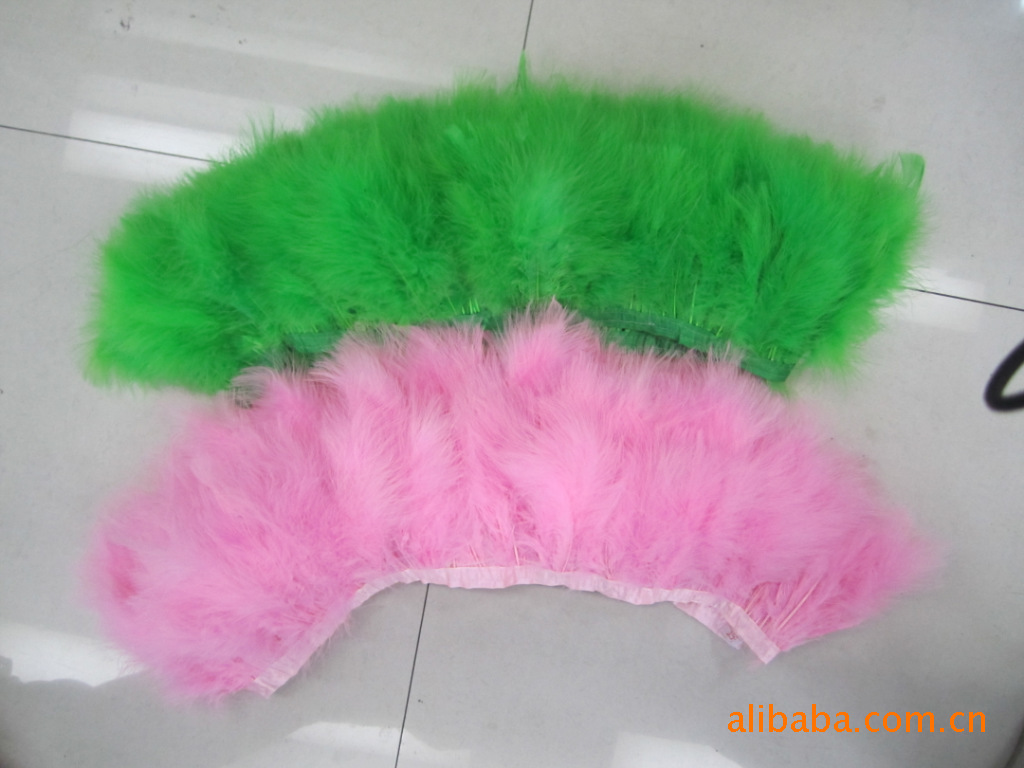 Specializing in the Production of Feather Woven Belt Ostrich Hair Ostrich Hair Woven Belt Hair Bands of Different Qualities