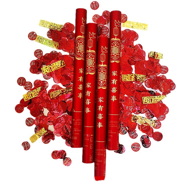 Wedding Hand-Held Fireworks Display Salute Wedding Birthday Party Fireworks Wedding Decoration Wedding Petal Rain Fireworks Display Tube