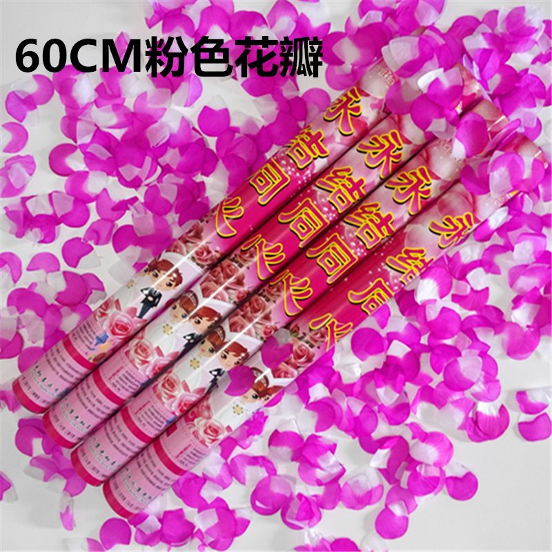 Wedding Hand-Held Fireworks Display Salute Wedding Birthday Party Fireworks Wedding Decoration Wedding Petal Rain Fireworks Display Tube
