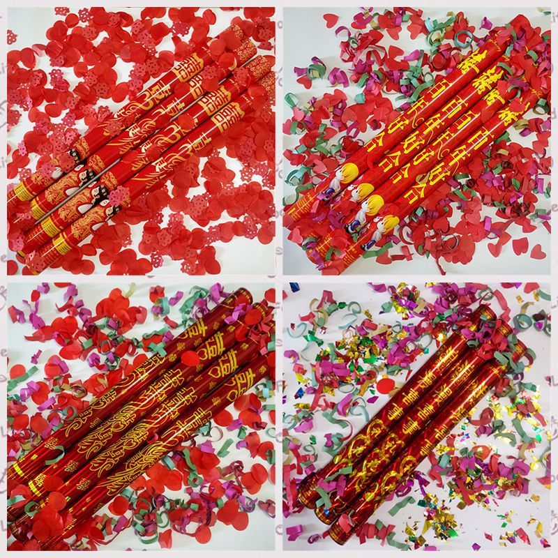 Wedding Hand-Held Fireworks Display Salute Wedding Birthday Party Fireworks Wedding Decoration Wedding Petal Rain Fireworks Display Tube