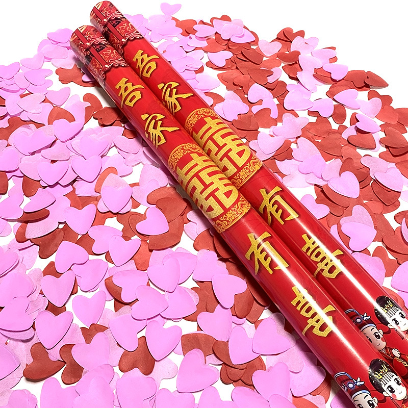 Factory Delivery Wedding, Marriage Festival Opening Ceremony Handheld Fireworks Display Tube Hand Twist Fireworks Display Petal Rain Wedding Salute