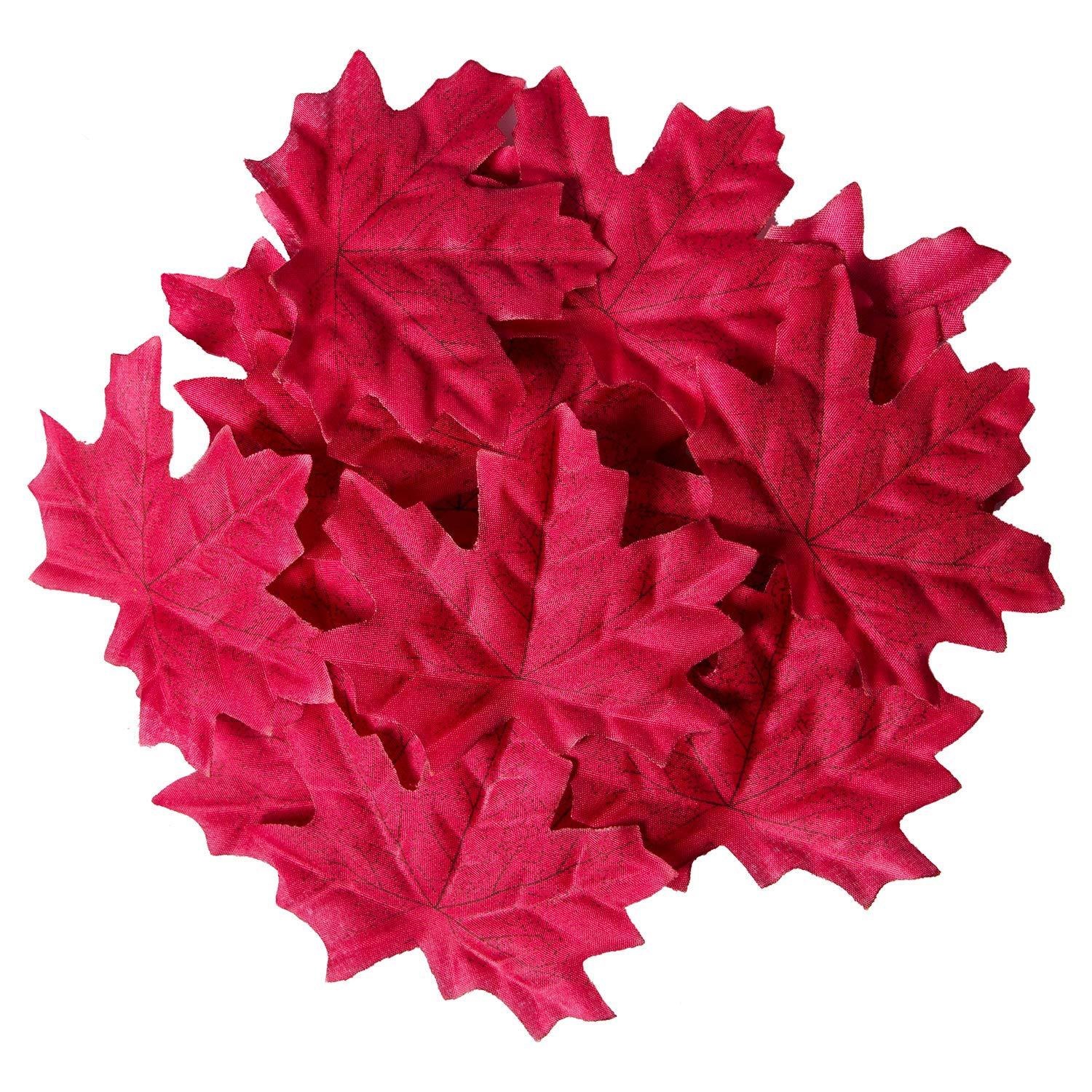 Maple Leaf 8cm Maple Leaf Decoration Autumn Harvest Festival Single Piece Wedding Scene Photo Props Wedding Petal