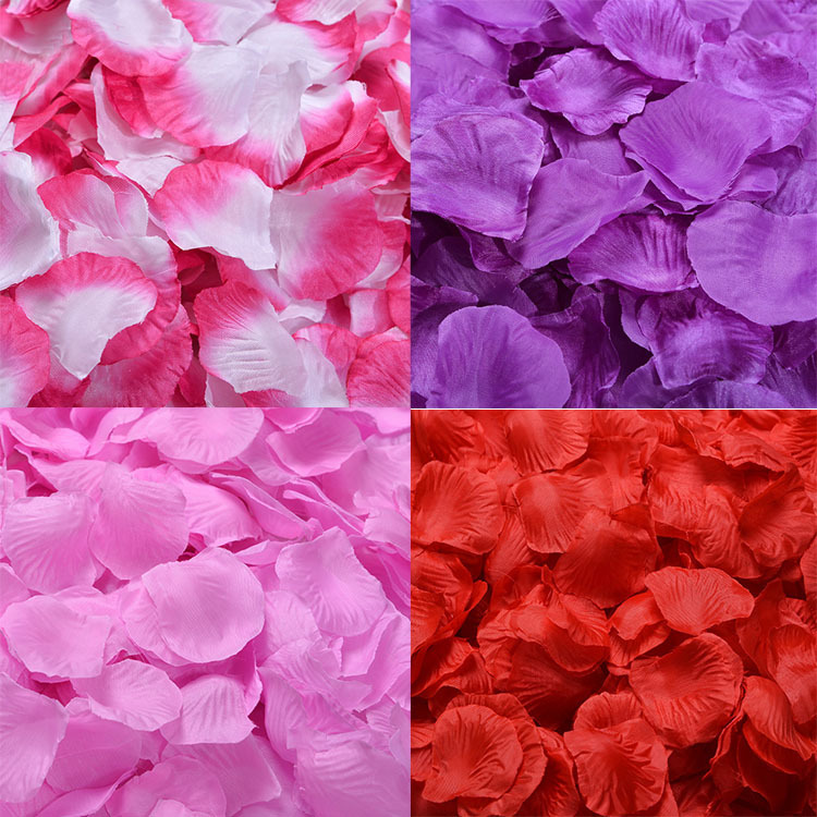 Room Atmosphere Layout Sprinkling Flowers Hand Throwing Flowers Artificial Rose Fake Petals Silk Flowers Wedding Petal