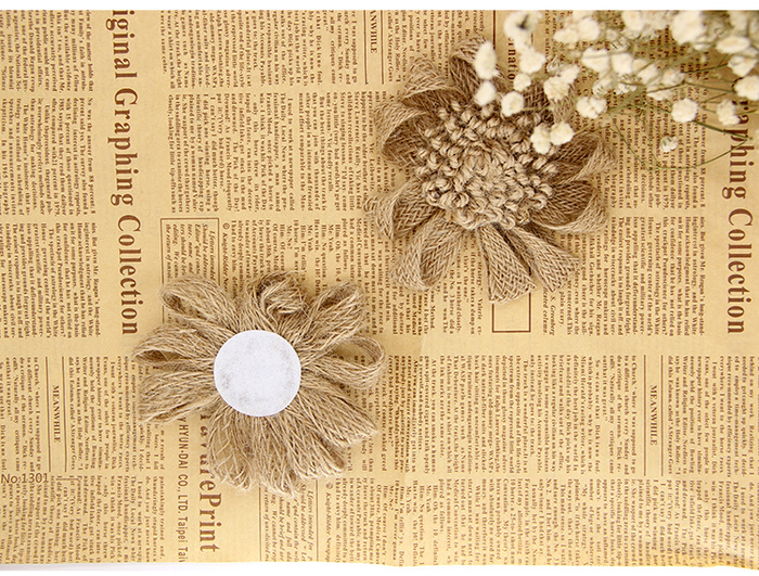 Factory Outlets European and American handmade linen flower Christmas wedding party shoe flower hat Flower