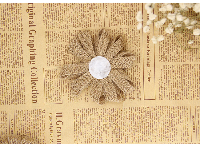Factory Outlets European and American handmade linen flower Christmas wedding party shoe flower hat Flower