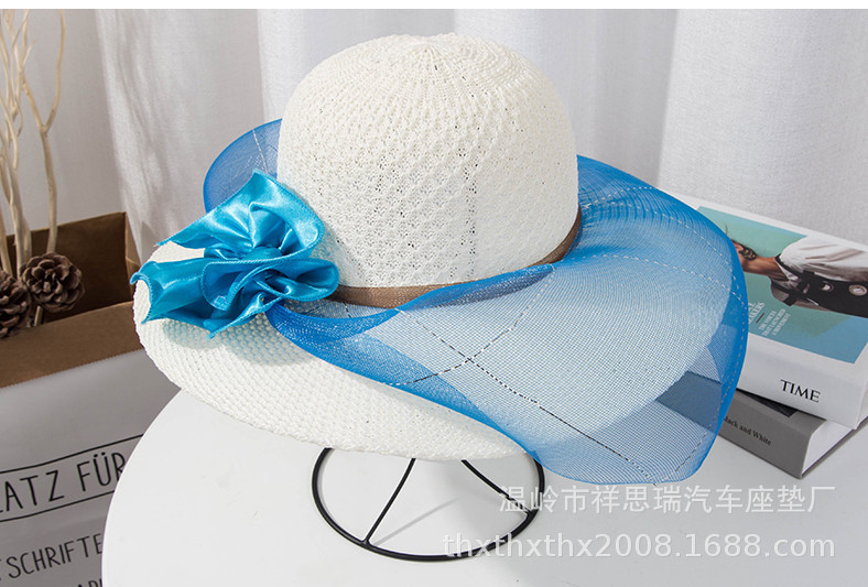 Women's Hat Topless Hat Stall Stall Foreign Trade Knitted Hat Summer Anti-DDoS Hat Wedding Hat Sun Hat Women Women's Hat Topless Hat Stall Stall Foreign Trade Knitted Hat Summer Anti-DDoS Hat Wedding Hat Sun Hat Women