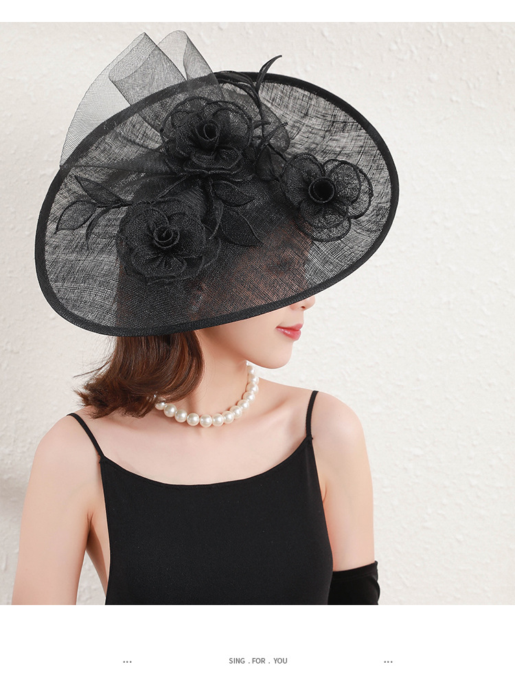 Ling Long Clothing European-Style Elegant Wedding Party Headdress Banquet Women 'S Elegant Wedding Hat