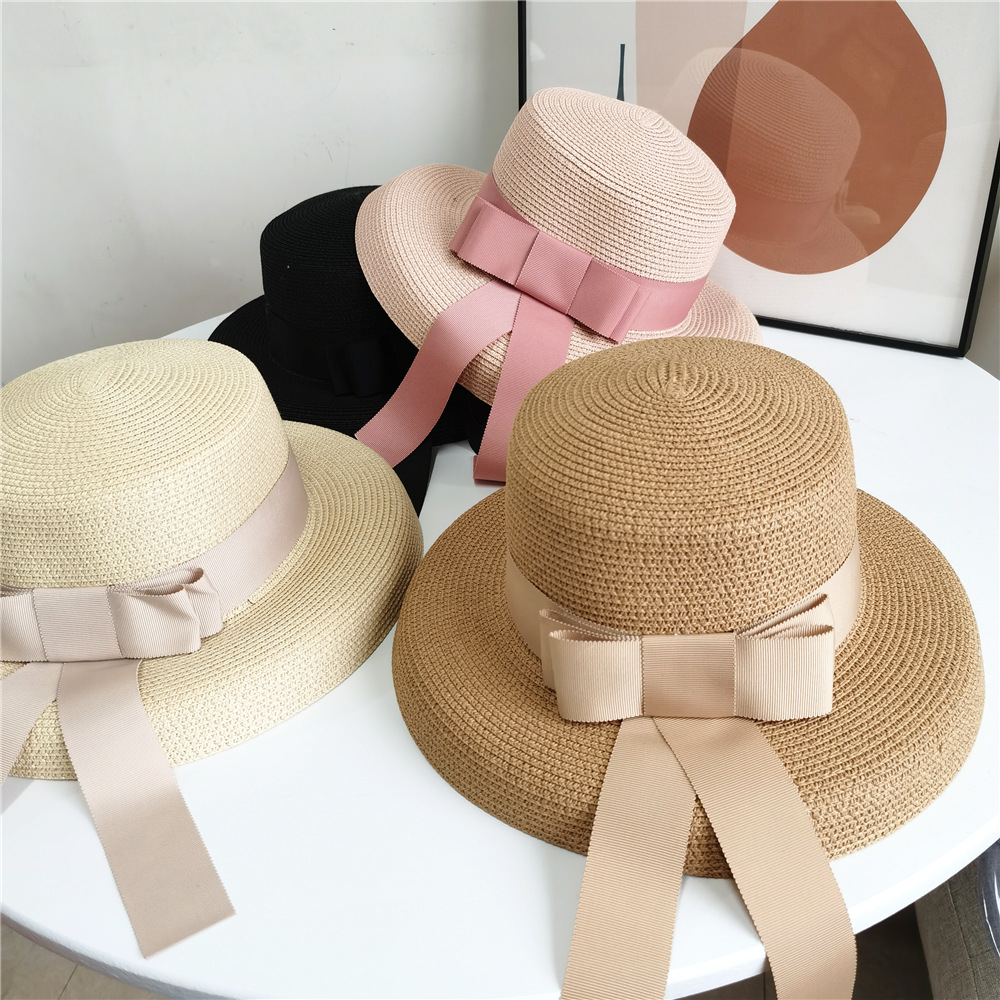Straw Hat Women's Summer New Sweet Temperament Trend Internet Celebrity Sun Hat Travel Wedding Hat