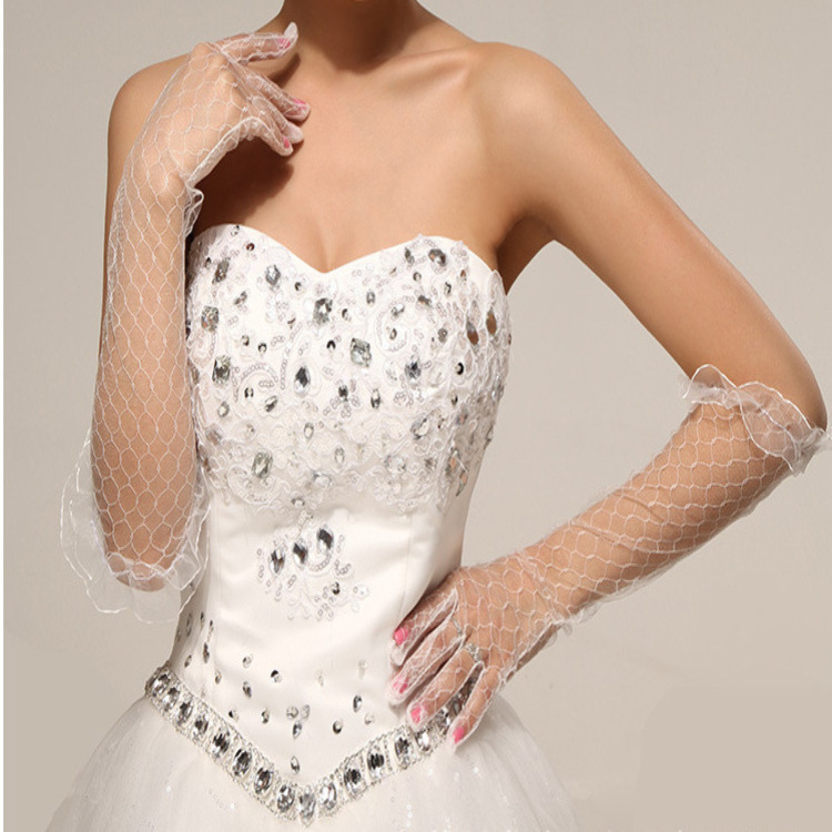 Wedding Gloves Beige Long Bridal Wedding Gloves Do Not Include Tax in Summer, and Tax Points Are Added for Invoicing,