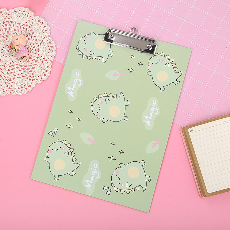Creative Paper A4 Folder Cartoon Multifunctional Office Stationery Writing Pad Plate Holder Material Test Paper Plywood Wholesale