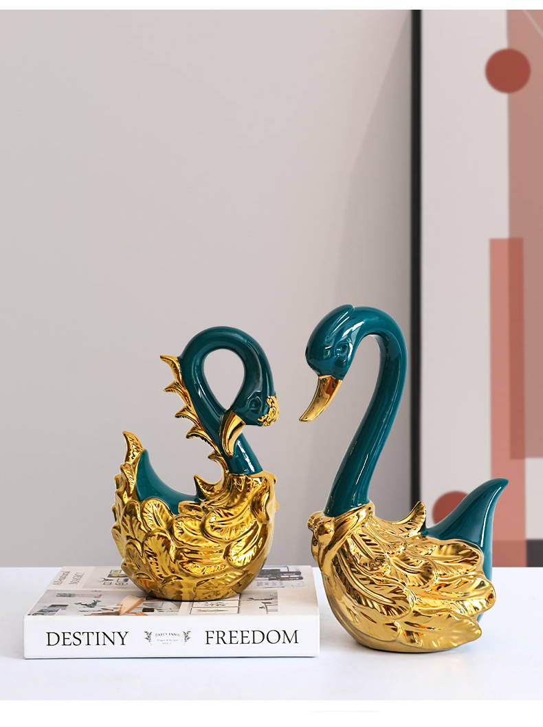 Light Luxury Modern Home Bedroom Living Room Decorations Creative Lovesickness Swan Decoration Gift for New Couple Girlfriends Wedding Gift Light Luxury Modern Home Bedroom Living Room Decorations Creative Lovesickness Swan Decoration Gift for New Couple Girlfriends Wedding Gift