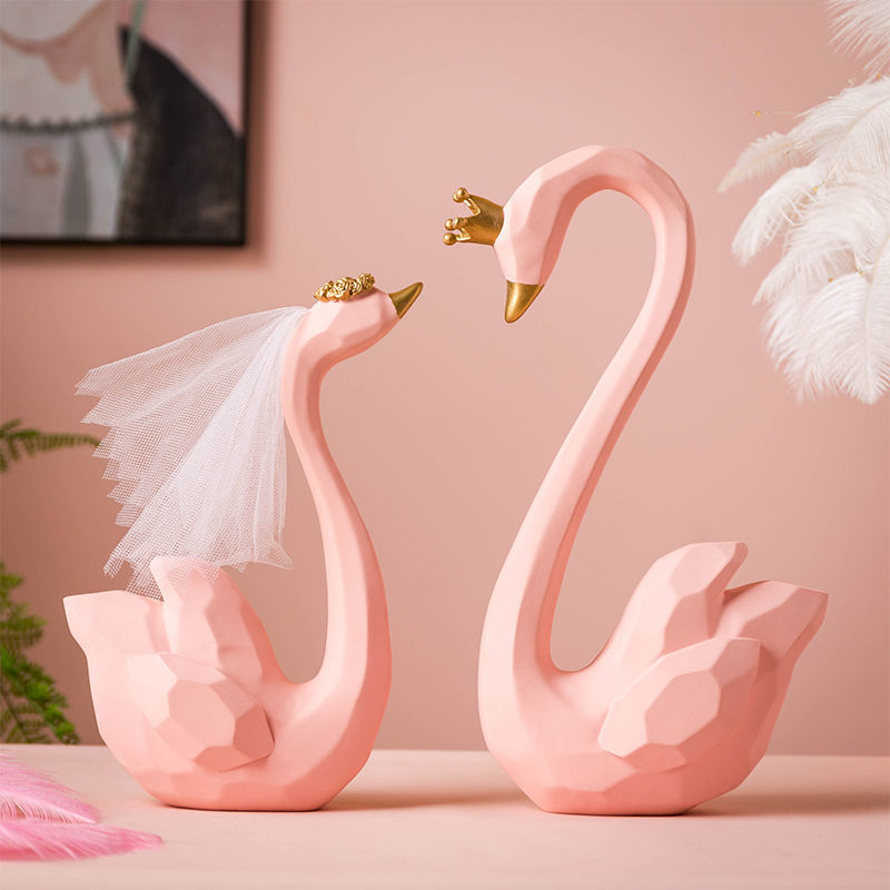 Swan Decoration Home Light Luxury Living Room Girlfriends Room Bedroom Decorations Wedding Engagement Wedding Gift For New Couple