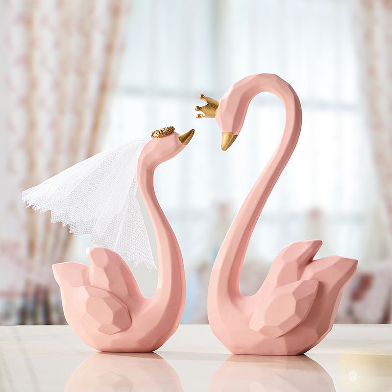 Swan Decoration Home Light Luxury Living Room Girlfriends Room Bedroom Decorations Wedding Engagement Wedding Gift For New Couple