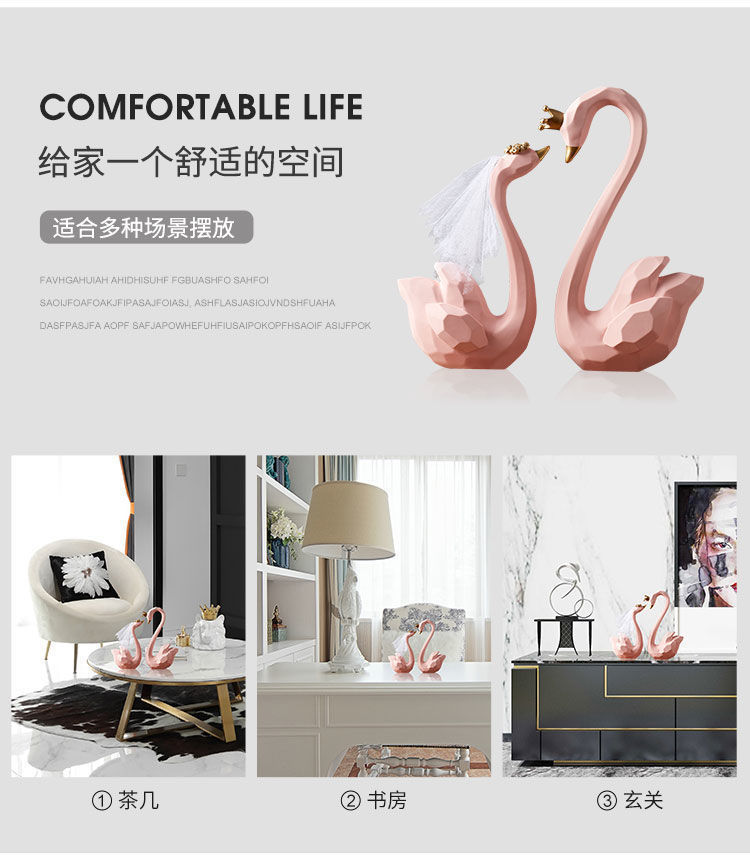 Swan Decoration Home Light Luxury Living Room Girlfriends Room Bedroom Decorations Wedding Engagement Wedding Gift For New Couple Swan Decoration Home Light Luxury Living Room Girlfriends Room Bedroom Decorations Wedding Engagement Wedding Gift For New Couple