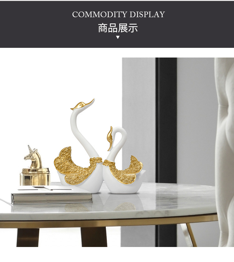 Factory Direct Sales Resin Crafts European Couple Swan Creative Decoration Home Wine Cabinet Decorations Wedding Gifts Factory Direct Sales Resin Crafts European Couple Swan Creative Decoration Home Wine Cabinet Decorations Wedding Gifts