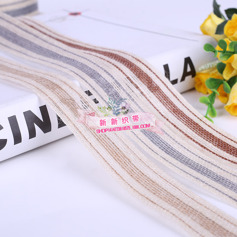Creative Ribbon Yarn-Dyed Hemp Rope Ribbon Jute Rope Bridal Bouquet Decorative Hemp Belt