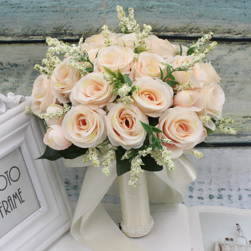 European-Style Small Rose Bride Bridal Bouquet Bride Photo Wedding New Bridal Bouquet