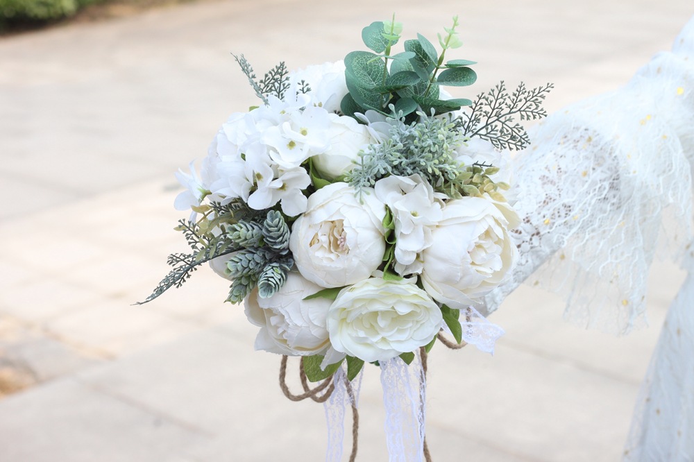 Artificial Flower Wedding Supplies Foreign Trade European and American Outdoor Style Bridal Bouquet Bridal Bouquet Artificial Flower Wedding Supplies Foreign Trade European and American Outdoor Style Bridal Bouquet Bridal Bouquet
