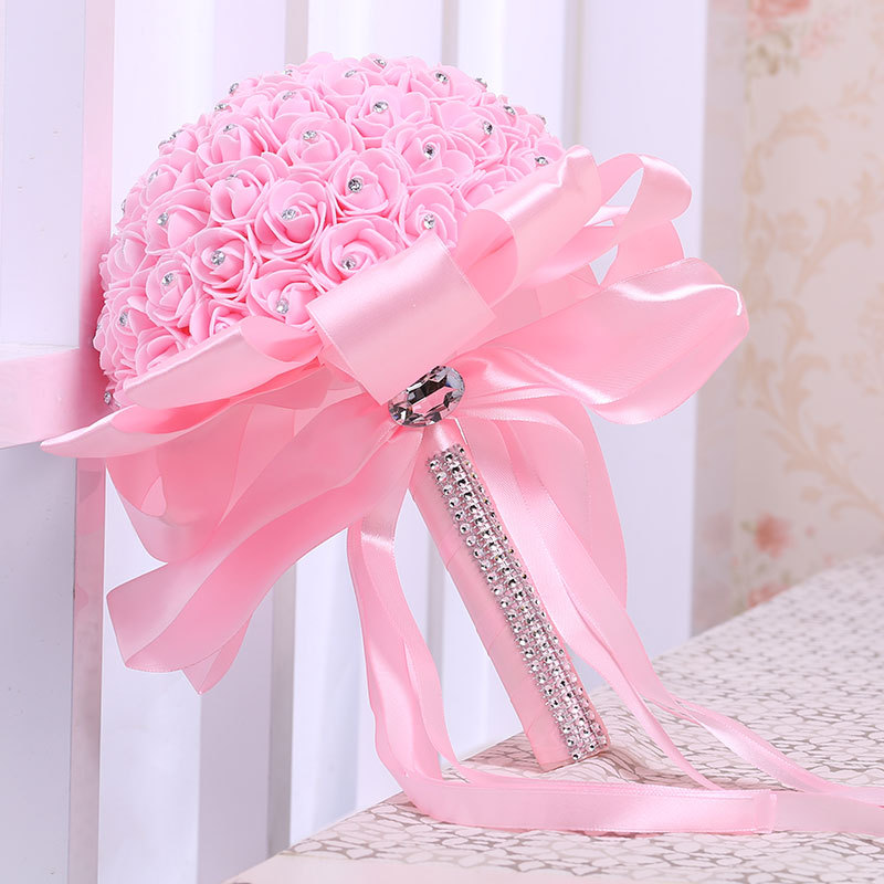 Amazon Bridal Wedding Foreign Trade Korean PE Foam Bridal Bouquet Artificial Bridal Bouquet