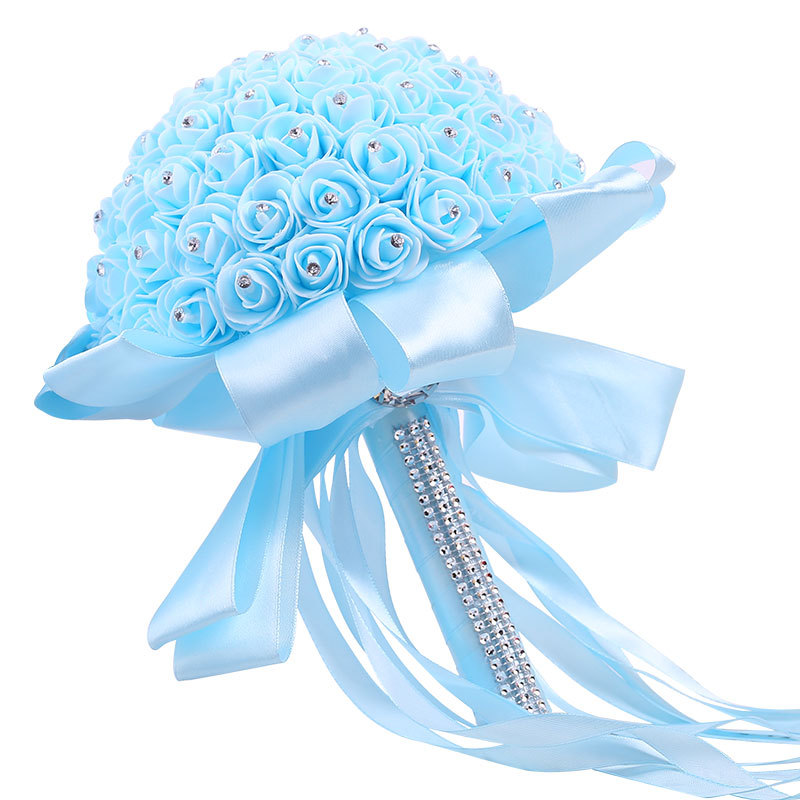 Amazon Bridal Wedding Foreign Trade Korean PE Foam Bridal Bouquet Artificial Bridal Bouquet