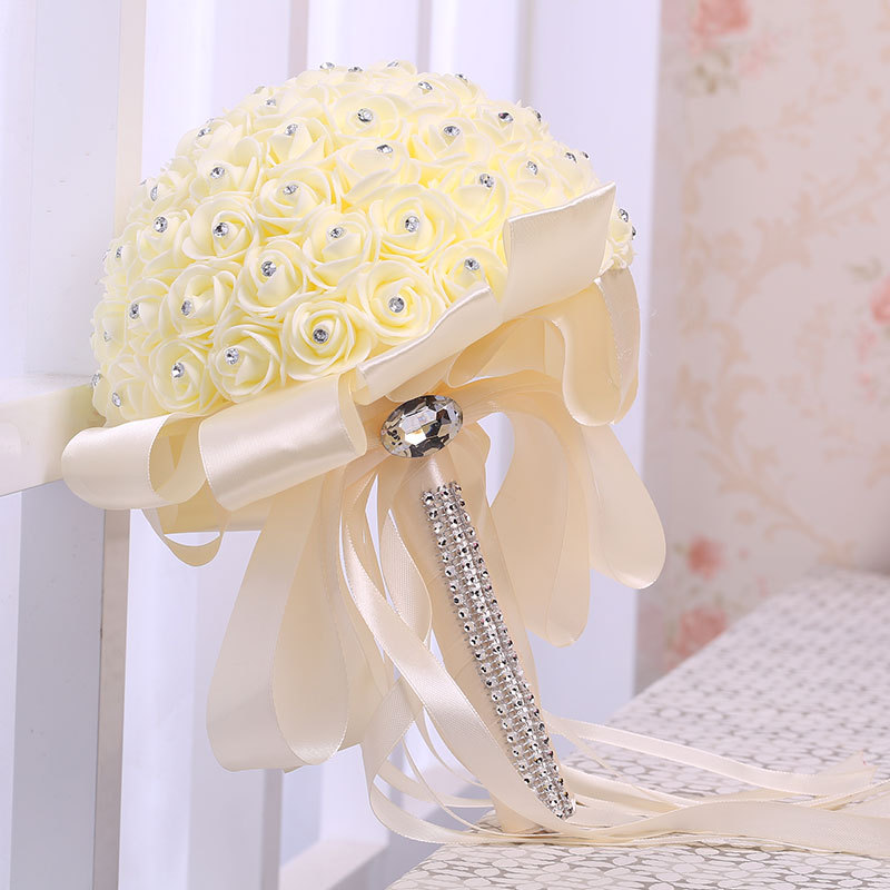 Amazon Bridal Wedding Foreign Trade Korean PE Foam Bridal Bouquet Artificial Bridal Bouquet