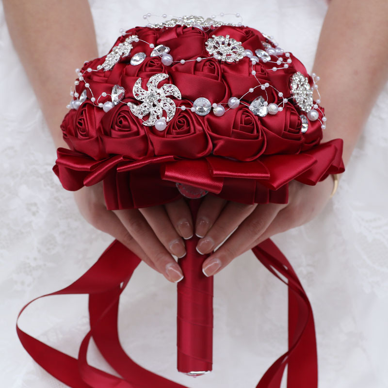 Bridal Bouquet Sales Korean Wedding Bridal Bouquet Creative Ribbon Bouquet Wedding Supplies Wedding Bouquet W631