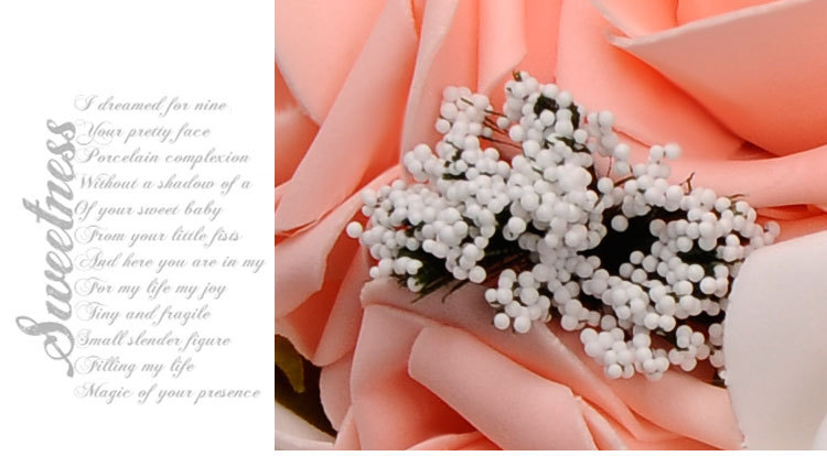 Western-Style Wedding Supplies Bridal Bouquet Korean PE Foam Simulation Bouquet Wedding Bouquet Holder Support Customization