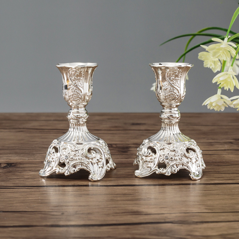 New European Retro Desktop Candle Decoration Atmosphere Candle Holder Cross-Border One Piece Dropshipping Candleholder