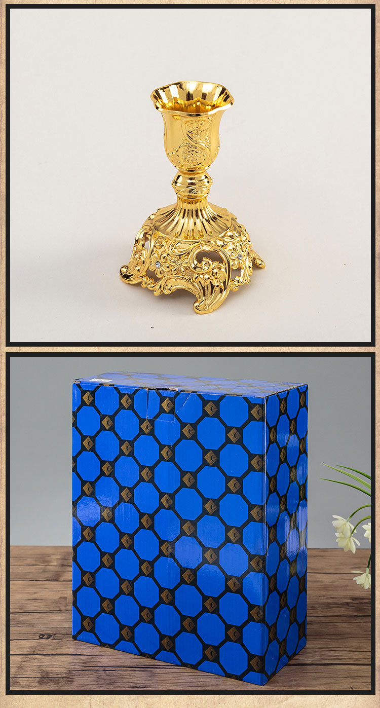 New European Retro Desktop Candle Decoration Atmosphere Candle Holder Cross-Border One Piece Dropshipping Candleholder
