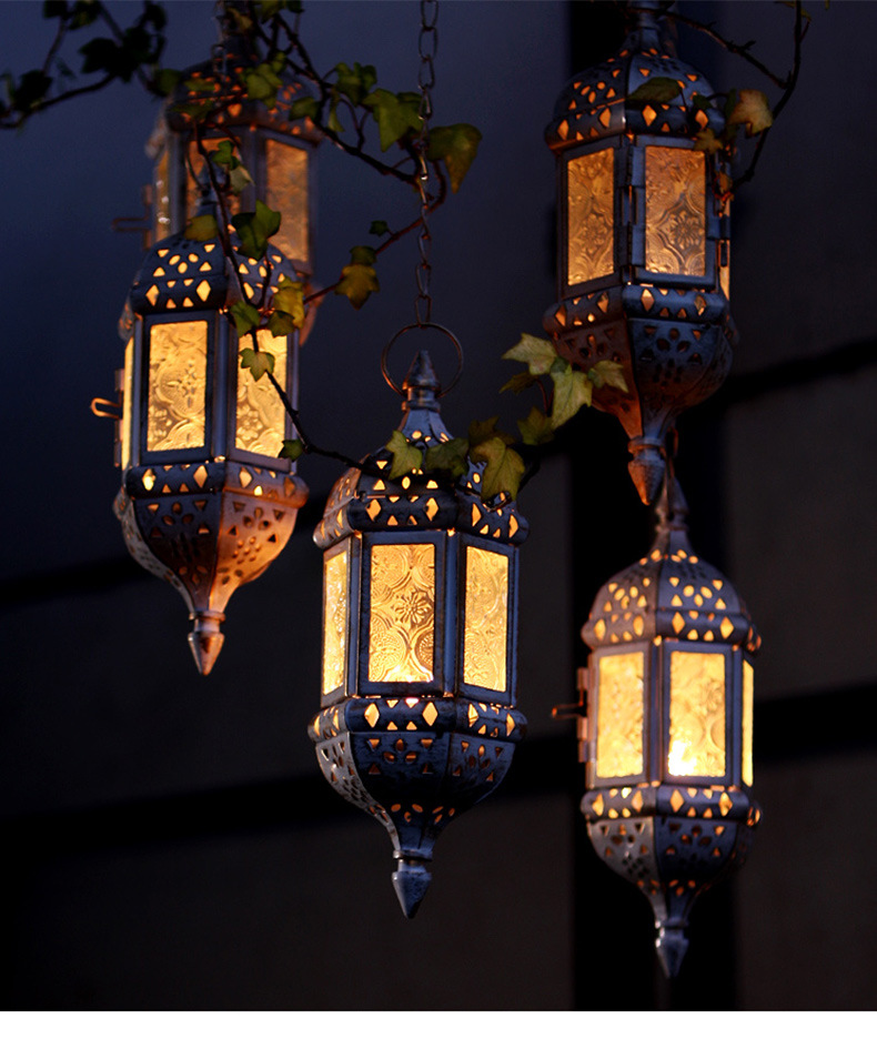 Gentle Times European Style Wrought Iron Suspension Candlestick Decoration Glass Cross-Border Candleholder Gentle Times European Style Wrought Iron Suspension Candlestick Decoration Glass Cross-Border Candleholder