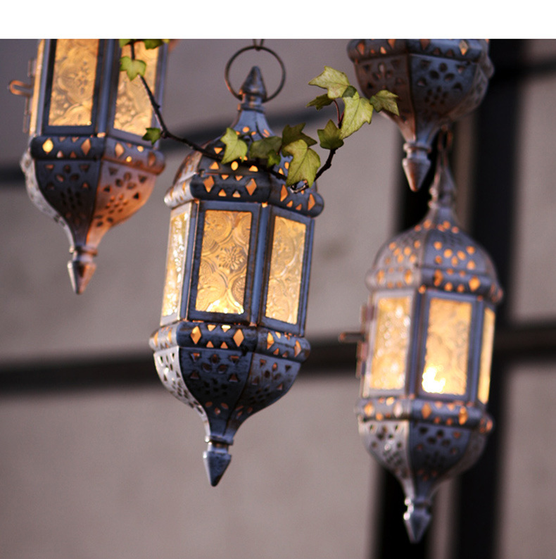 Gentle Times European Style Wrought Iron Suspension Candlestick Decoration Glass Cross-Border Candleholder Gentle Times European Style Wrought Iron Suspension Candlestick Decoration Glass Cross-Border Candleholder