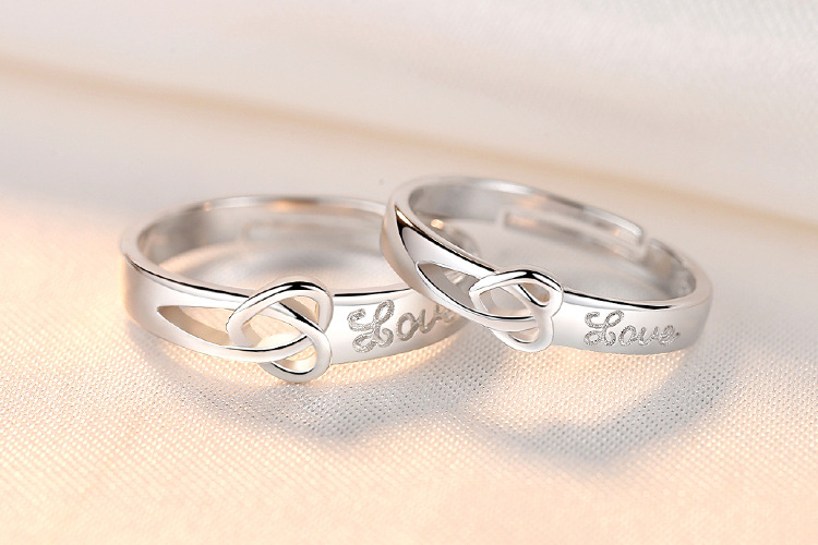 Couple Ring Men and Women Couple Rings Simulation Diamond Ring Open Zircon Ring Classic Ring Wholesale Jewelry Factory TikTok