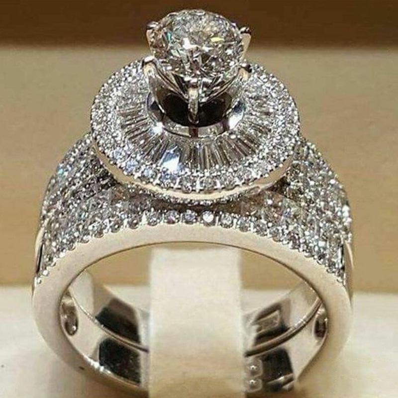 CrossBorder Explosion Accessories Wish Hot Couple Ring Europe Ornament for Examplethe Focus on Engagement Rings
