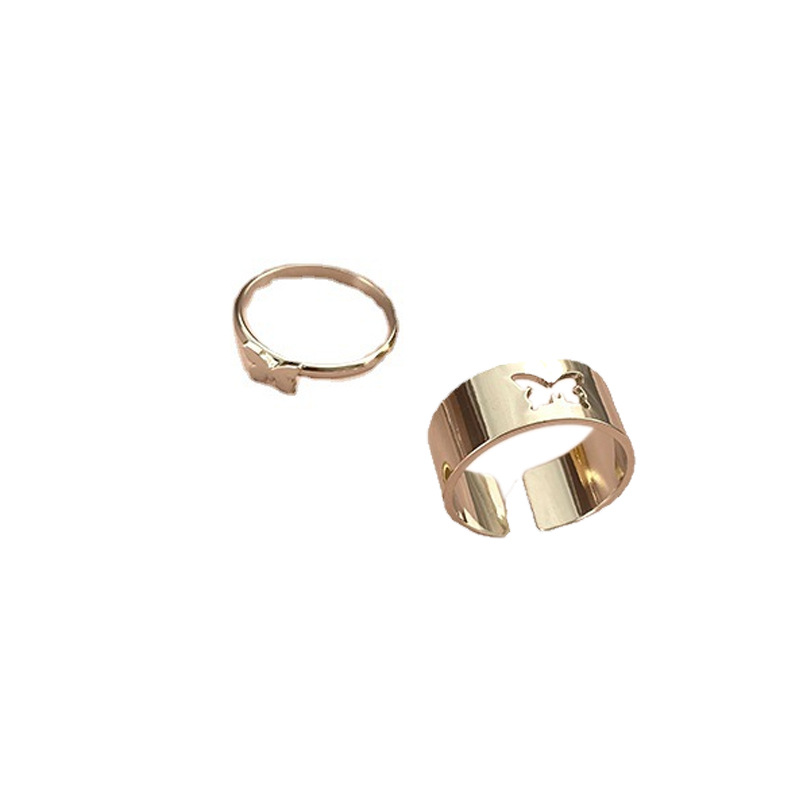 Punk Couple Ring Men and Women Couple Rings Combination Ins Wind Net Red Fashion Personalized Index Finger Ring