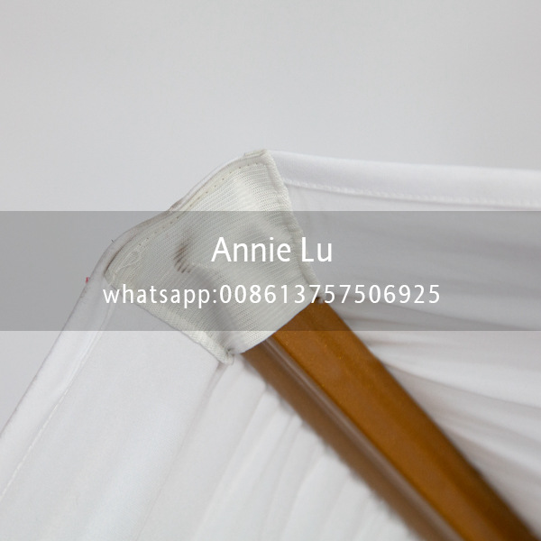Factory Direct Sales Fashion New Style White Elastic Wrinkle Chair Cover Wedding Hotel Decoration Elastic Chair Cover Tablecloth