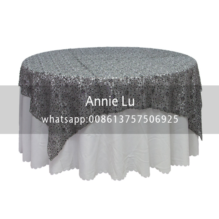 Wedding Fashion Personality Spider Web Sequins Water Soluble Embroidered Tablecloth Hotel Wedding Celebration Decoration Fabric Tablecloth Chair Cover Wedding Fashion Personality Spider Web Sequins Water Soluble Embroidered Tablecloth Hotel Wedding Celebration Decoration Fabric Tablecloth Chair Cover