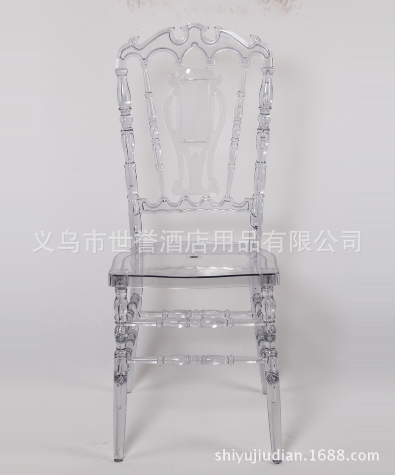 Yiwu transparent acrylic resin Crystal Wedding Chair bamboo chair bamboo chair
