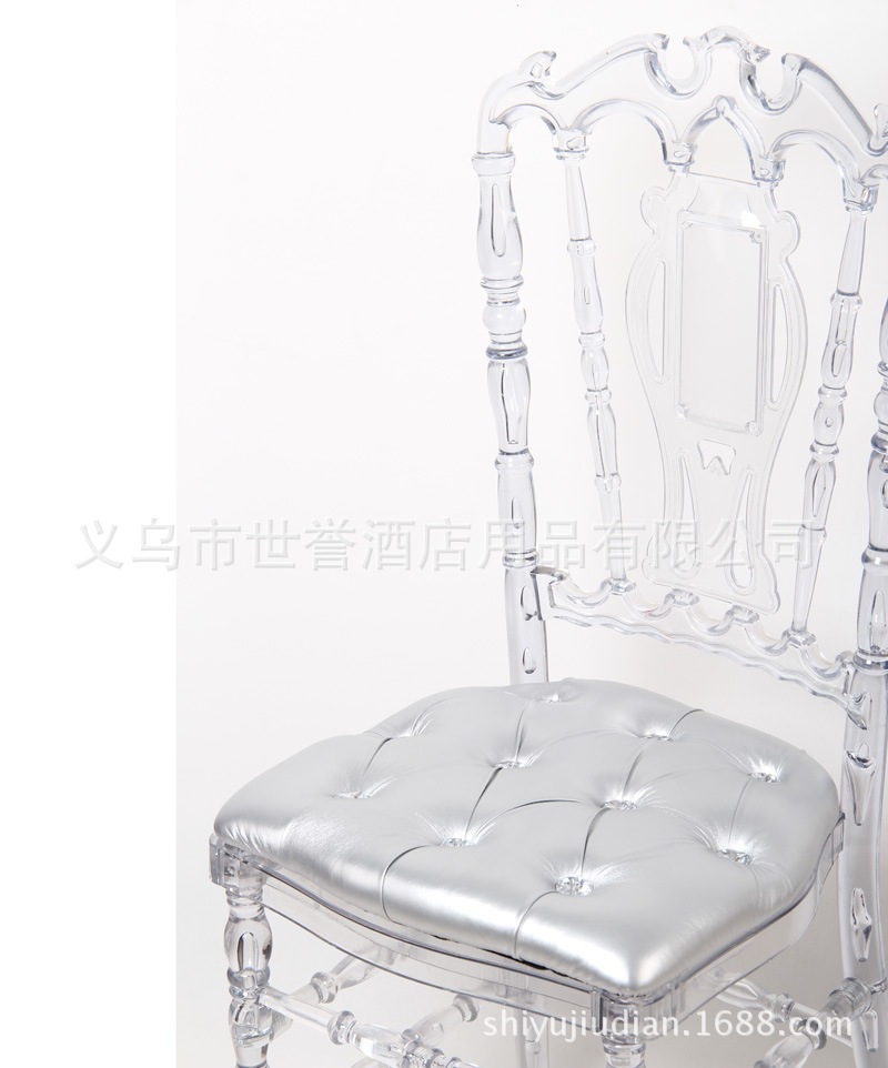 Yiwu transparent acrylic resin Crystal Wedding Chair bamboo chair bamboo chair