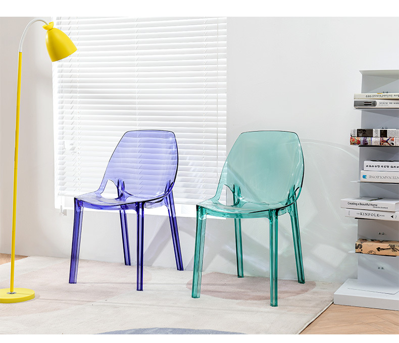 Crystal Chair Cosmetic Chair Nordic Creative Plastic Acrylic Transparent Crystal Plastic Chair Dining Room Chair Crystal Chair Cosmetic Chair Nordic Creative Plastic Acrylic Transparent Crystal Plastic Chair Dining Room Chair