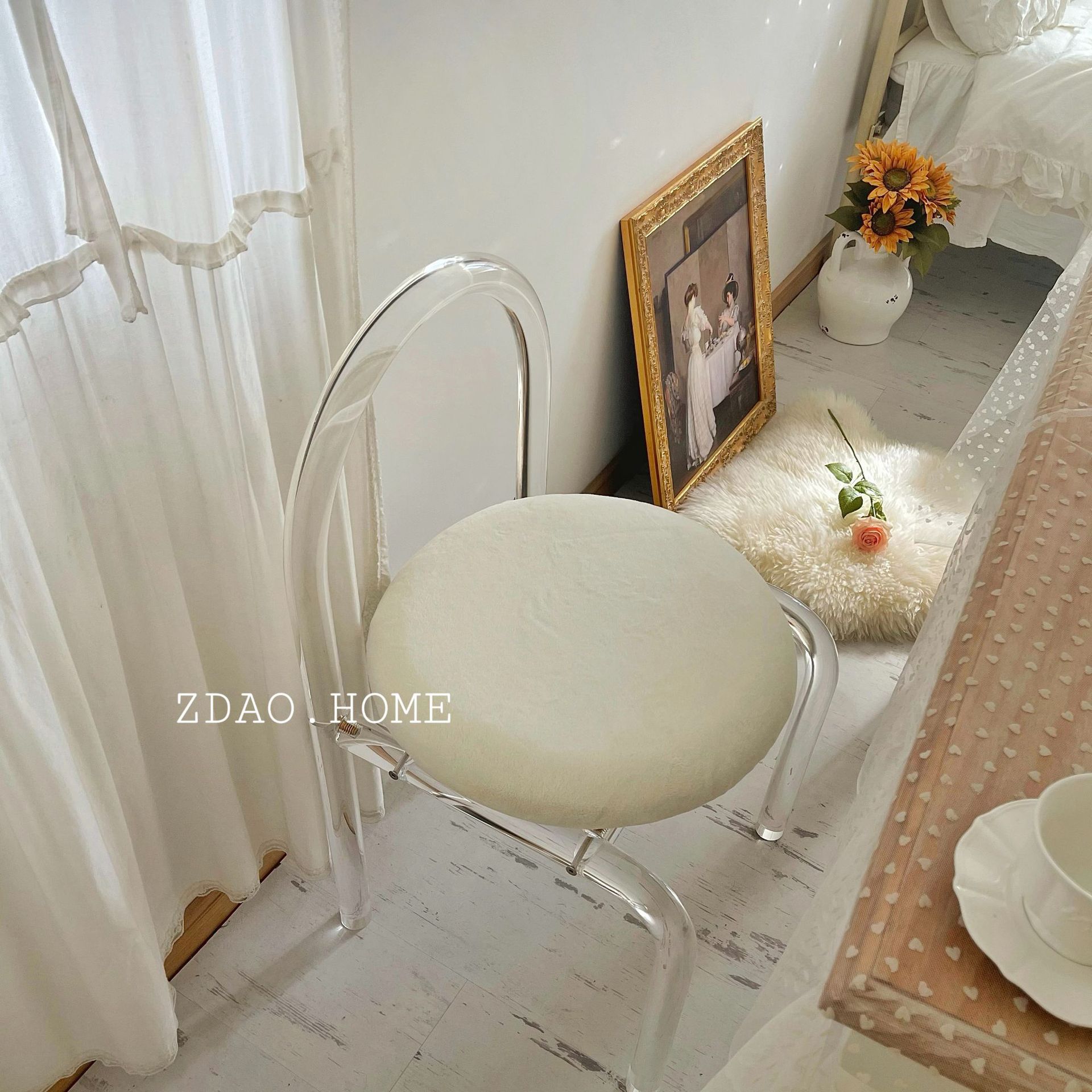 Crystal Chair Acrylic Ins Chair Celebrity Theme Restaurant Photo Crystal Dining Chair Princess Chair Crystal Chair Acrylic Ins Chair Celebrity Theme Restaurant Photo Crystal Dining Chair Princess Chair