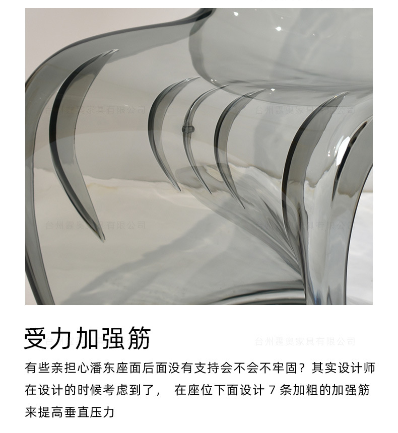 Crystal Chair  Nordic Creative Pan Tong Chair Internet Celebrity Ins Acrylic Ghost Chair Crystal Dining Chair