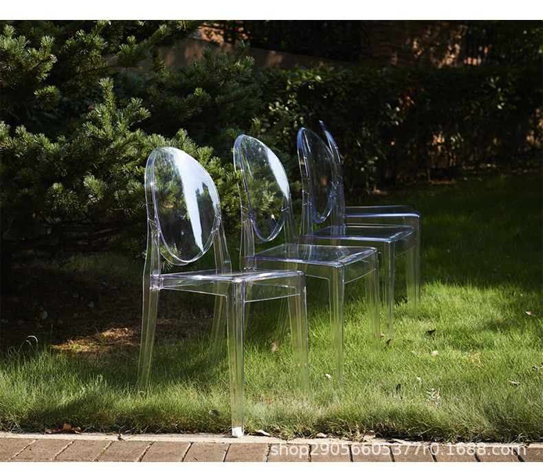 Dining Chair Transparent Light Chair Wedding Ins Style Conference Chair Nordic Ghost Devil Crystal Chair Crystal Chair Dining Chair Transparent Light Chair Wedding Ins Style Conference Chair Nordic Ghost Devil Crystal Chair Crystal Chair