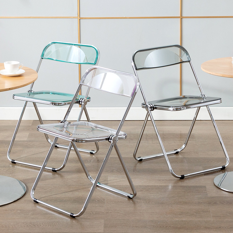 Crystal Chair Dining Chair Ins Internet Celebrity Acrylic Plastic Crystal Chair Designer Chair Photo Negotiation Chair