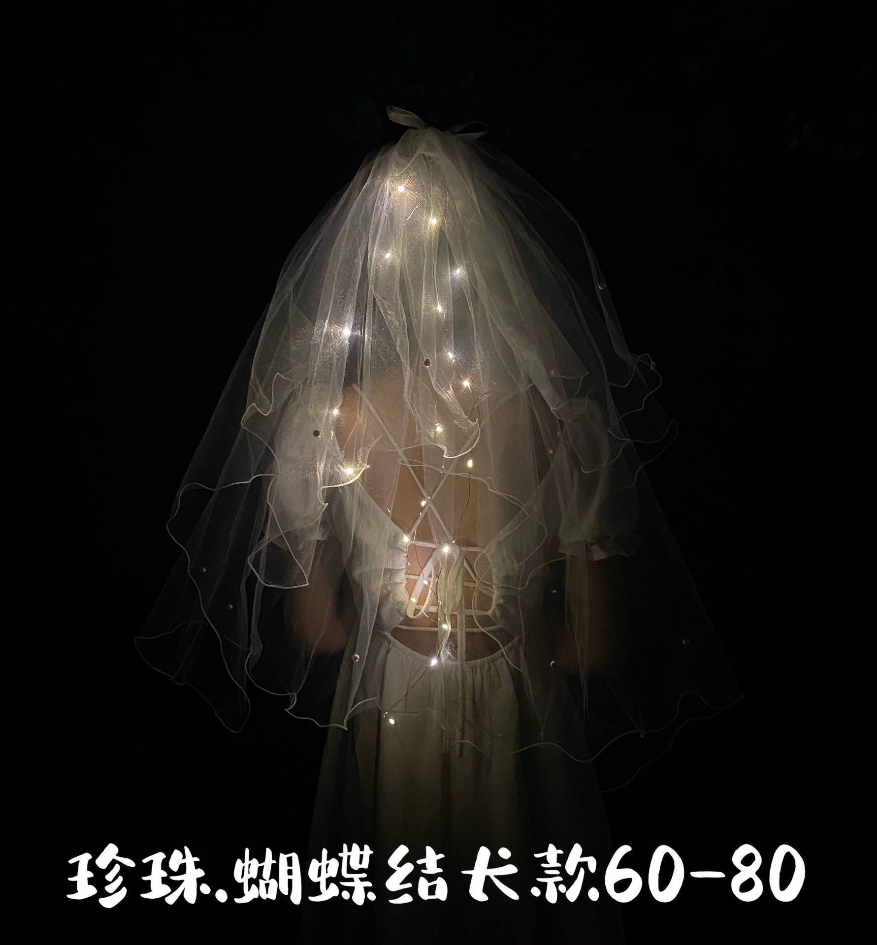 Luminous Veil Bridal Headdress Adult and Children Bow Short Lace Lamp Head Wedding Veil Luminous Veil Bridal Headdress Adult and Children Bow Short Lace Lamp Head Wedding Veil