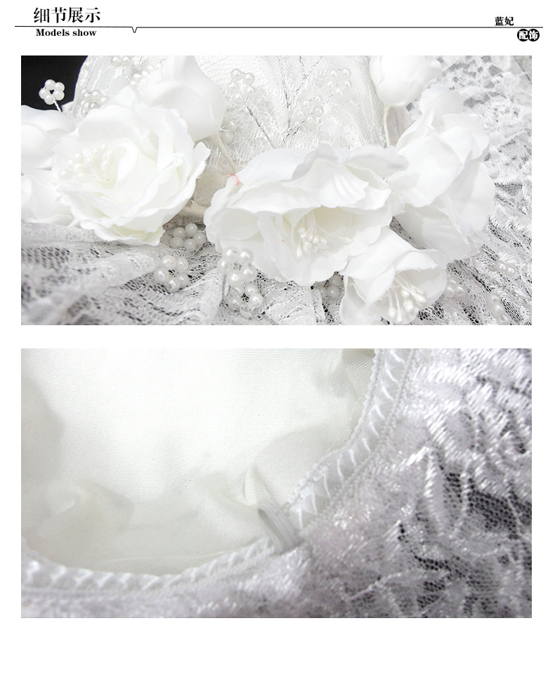 Flower Veil Top Hat Hair Accessories Barrettes Large Hat Pearl Socialite Lace Photo Studio Accessories Wedding Hat Flower Veil Top Hat Hair Accessories Barrettes Large Hat Pearl Socialite Lace Photo Studio Accessories Wedding Hat